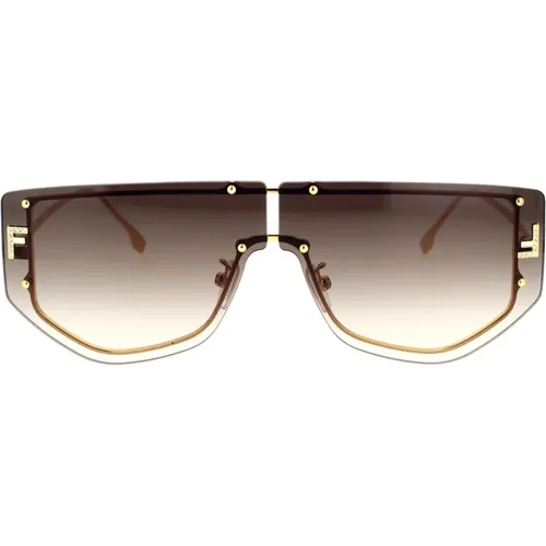 Glasant Sonnenbrille mit ikonischem F-Detail - Fendi - Modalova