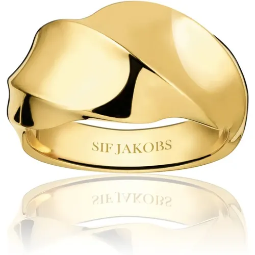 Vergoldeter Silberring , Damen, Größe: 50 MM - Sif Jakobs Jewellery - Modalova