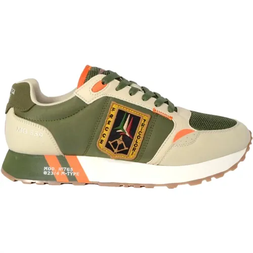 Tricolori Running Sneakers Green , male, Sizes: 7 UK, 9 UK - aeronautica militare - Modalova