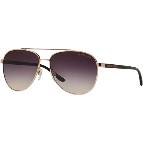 Rose Gold Sunglasses with Pink Lenses , female, Sizes: 59 MM - Michael Kors - Modalova