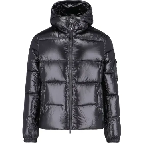 Schwarze Piumino Crop Jacken , Herren, Größe: XL - Tatras - Modalova