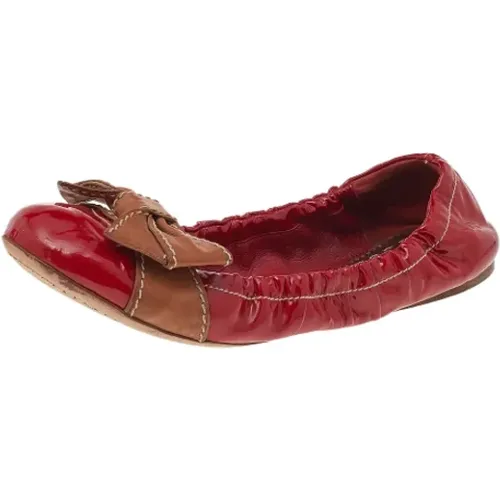 Pre-owned Leather flats , female, Sizes: 5 UK - Prada Vintage - Modalova