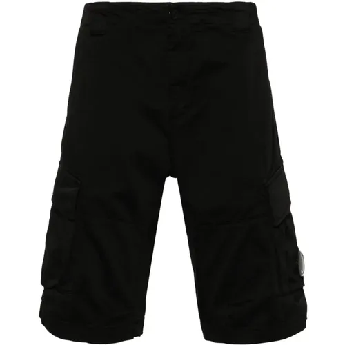 Stretch Sateen Cargo Shorts , male, Sizes: L, S, M - C.P. Company - Modalova