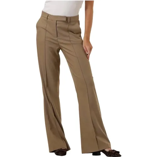 Taupe Twill Hose Chantalle Stil , Damen, Größe: L - Aaiko - Modalova