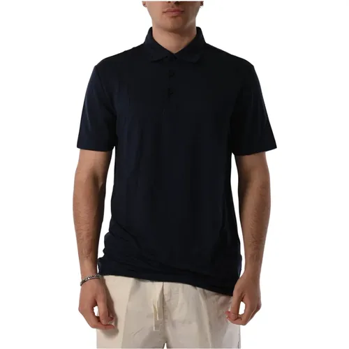 Lyocell Polo Shirt with Buttoned Collar , male, Sizes: M, L, 2XL - Hugo Boss - Modalova