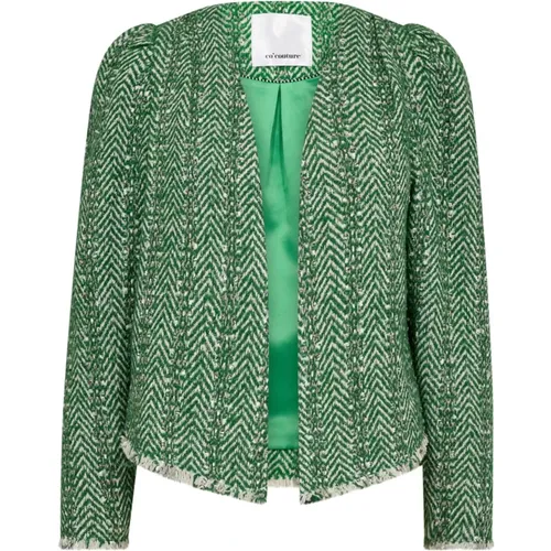 Boucle Jacket Blazer Alviecc , female, Sizes: S, XL, L - Co'Couture - Modalova