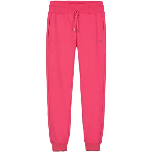 Fuchsia Trousers with Lurex Trim , female, Sizes: XS, S, M - Colmar - Modalova