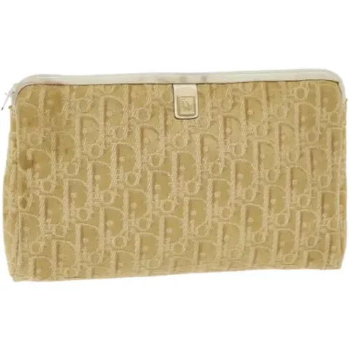 Pre-owned Canvas clutches , female, Sizes: ONE SIZE - Dior Vintage - Modalova