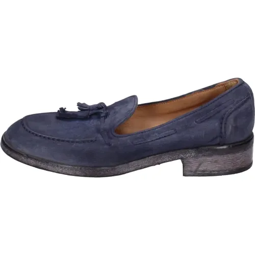 Suede Loafers for Women , female, Sizes: 4 UK - Moma - Modalova