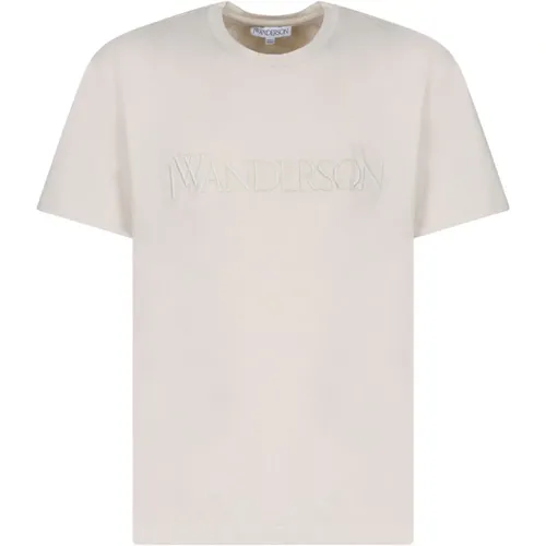 Logo Embroidered T-Shirt , male, Sizes: S, M, L - JW Anderson - Modalova