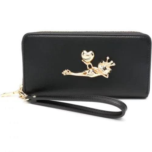 Wallet with Frog Motif , female, Sizes: ONE SIZE - Love Moschino - Modalova