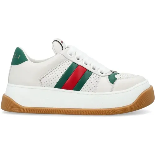 Sneakers with Web Detailing , female, Sizes: 4 UK, 8 UK, 5 UK, 2 1/2 UK, 7 UK, 4 1/2 UK, 5 1/2 UK, 3 1/2 UK - Gucci - Modalova