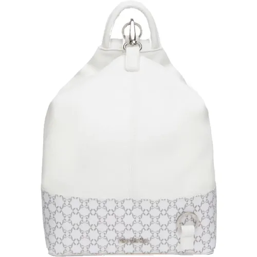 White Technical Material Backpack E443761D , female, Sizes: ONE SIZE - Nerogiardini - Modalova