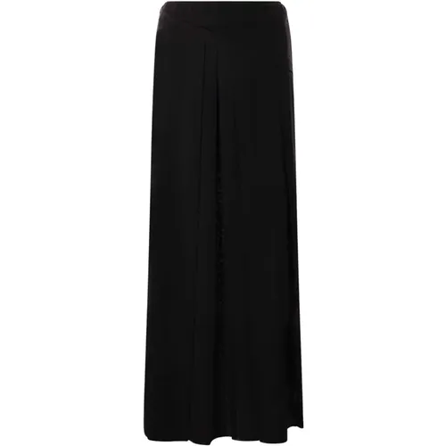 Wrap Skirt with Pleated Panel , female, Sizes: S, M - Ann Demeulemeester - Modalova