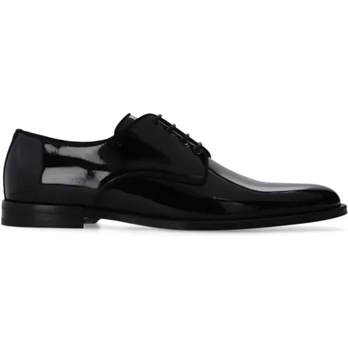 Business Schuhe, Schwarze Derby Schuhe , Herren, Größe: 40 EU - Dolce & Gabbana - Modalova