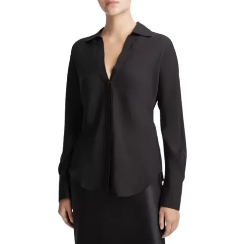 Silk Bias Dolman-Sleeve Shirt , female, Sizes: XL, M, L - Vince - Modalova