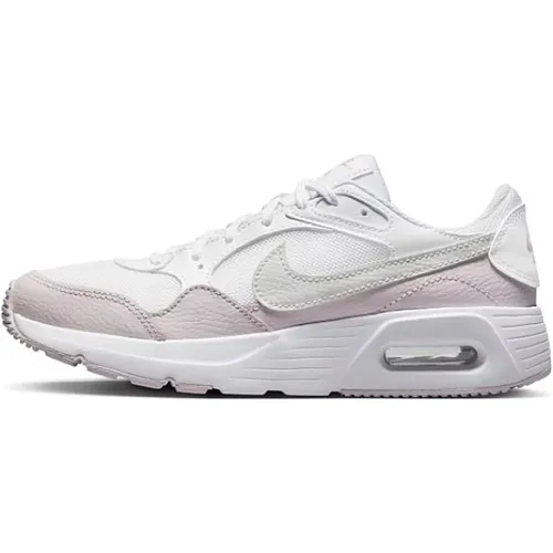 Weiße/Rosa Air Max Sneaker für Kinder , Damen, Größe: 35 1/2 EU - Nike - Modalova