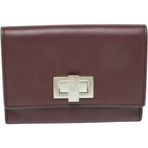 Pre-owned Leather wallets , female, Sizes: ONE SIZE - Fendi Vintage - Modalova