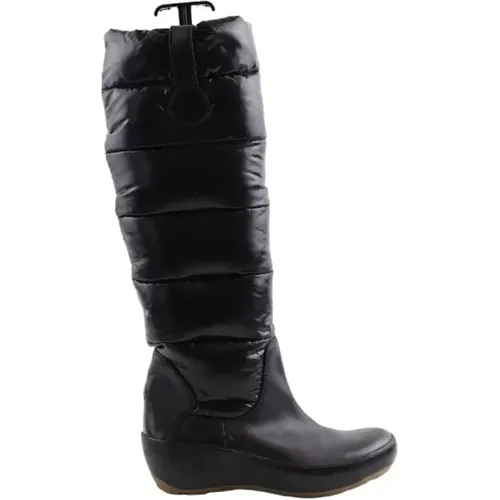 Pre-owned Stoff boots - Moncler Pre-owned - Modalova