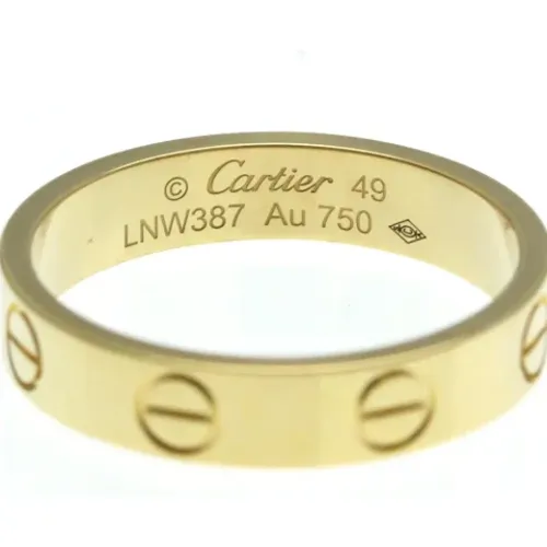 Pre-owned Gold rings , female, Sizes: ONE SIZE - Cartier Vintage - Modalova