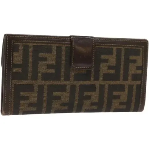 Pre-owned Canvas portemonnaies , Damen, Größe: ONE Size - Fendi Vintage - Modalova