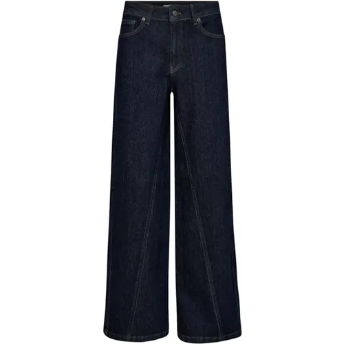 Panel Long Pant Dark Denim , Damen, Größe: M - Co'Couture - Modalova