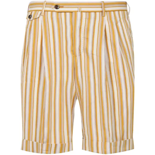 Bermuda Shorts mit Wellenförmigem Aussehen , Herren, Größe: M - PT Torino - Modalova