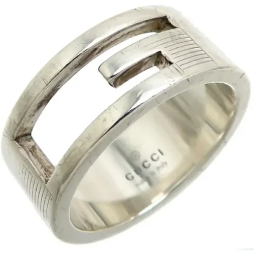 Pre-owned Silver rings , female, Sizes: ONE SIZE - Gucci Vintage - Modalova