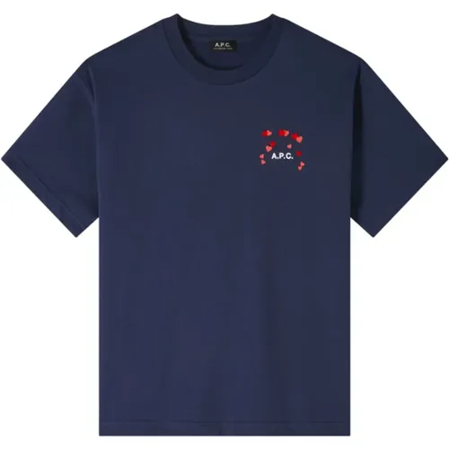 Paris T-Shirt AMO Dark Navy , Herren, Größe: 2XL - A.p.c. - Modalova