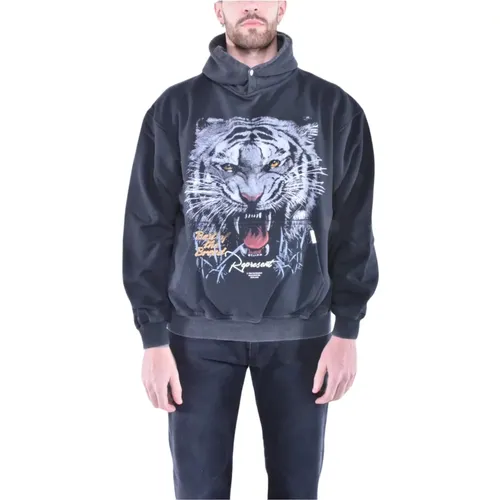 Breed Hoodie with Print , male, Sizes: M, L, XL - Represent - Modalova