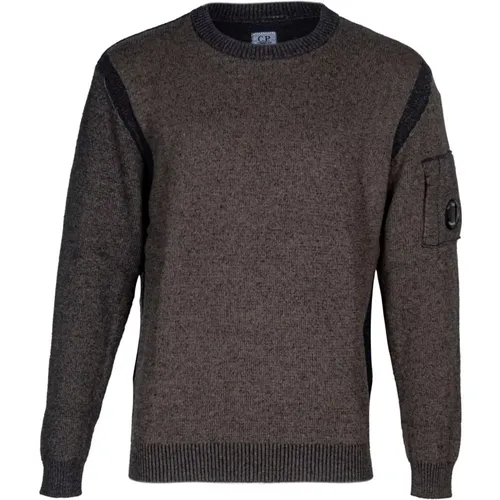 Herren Pullover, Rundhalsausschnitt, Regular Fit , Herren, Größe: XL - C.P. Company - Modalova