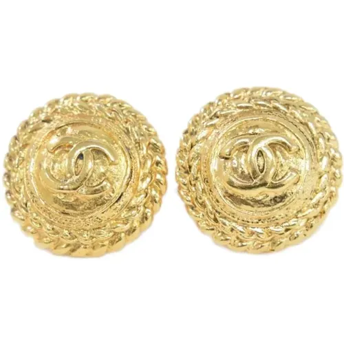 Pre-owned Metal earrings , female, Sizes: ONE SIZE - Chanel Vintage - Modalova