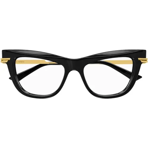 Minimalist Cat-Eye Eyeglass Frames , female, Sizes: 51 MM - Bottega Veneta - Modalova