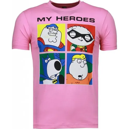 Super Familie Meine Helden - Herr T Shirt - 51001R , Herren, Größe: S - Local Fanatic - Modalova