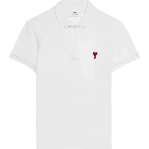 De Coeur Polo Shirt , male, Sizes: S, M, L, XL - Ami Paris - Modalova