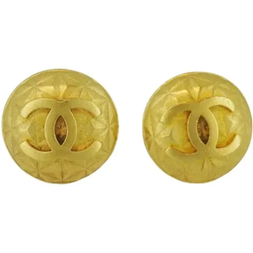 Pre-owned Metal earrings , female, Sizes: ONE SIZE - Chanel Vintage - Modalova