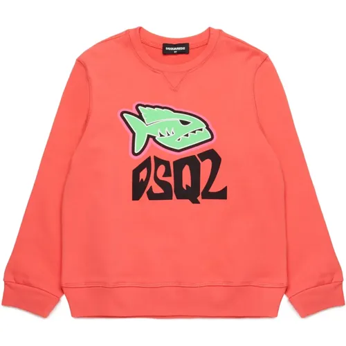 Piranha grafischer Sweatshirt - Dsquared2 - Modalova