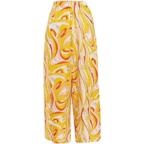 Pre-owned Cotton bottoms , female, Sizes: L - Emilio Pucci Pre-owned - Modalova