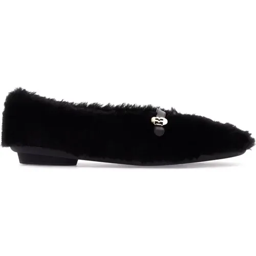 Shearling Ballet Flats - Salvatore Ferragamo - Modalova