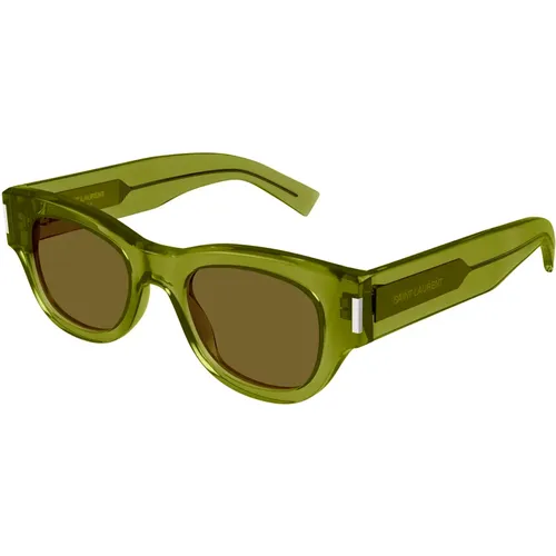 Brown Sunglasses SL 573 , female, Sizes: 49 MM - Saint Laurent - Modalova