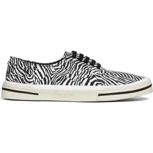 Elliot Sneaker with Zebra Print , male, Sizes: 10 UK - Celine - Modalova