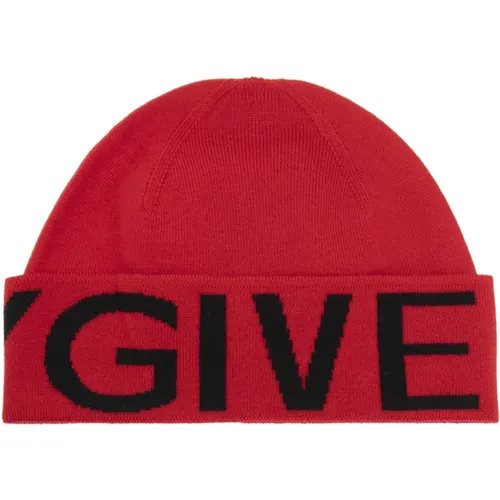 Logo Wool Hat , male, Sizes: ONE SIZE - Givenchy - Modalova