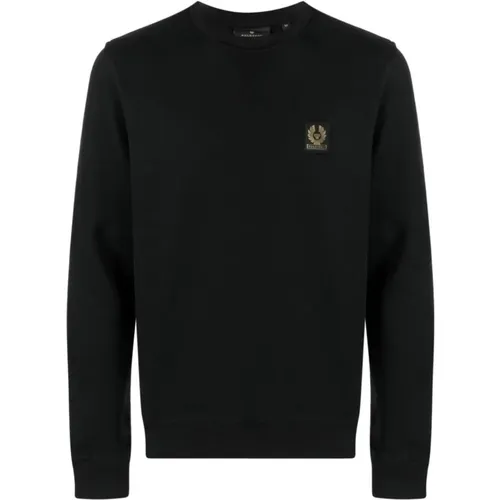 Logo Patch Cotton Sweatshirt , male, Sizes: 3XL, M, S, L, XL, 2XL - Belstaff - Modalova