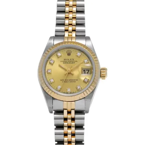 Pre-owned Gold watches , female, Sizes: ONE SIZE - Rolex Vintage - Modalova