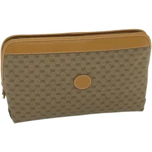 Pre-owned Canvas clutches , female, Sizes: ONE SIZE - Gucci Vintage - Modalova