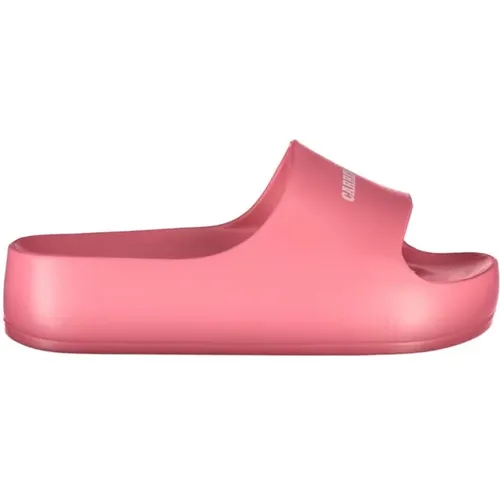 Rosa Polyethylen-Sandalen mit 5cm Plateau , Damen, Größe: 37 EU - Carrera - Modalova