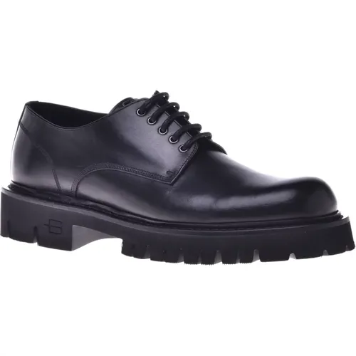 Lace-ups in leather , Herren, Größe: 44 EU - Baldinini - Modalova