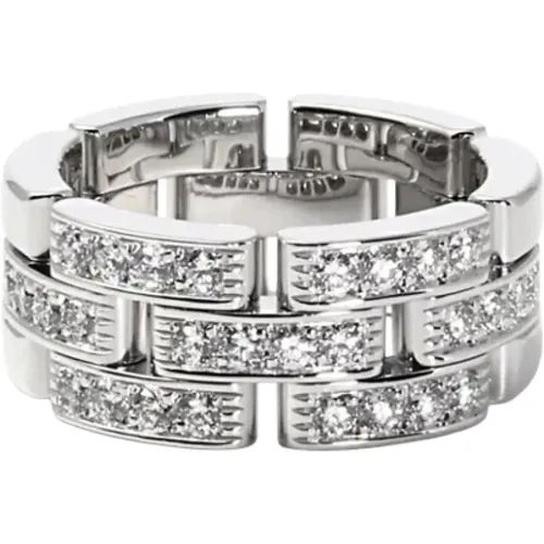 Pre-owned White Gold rings , female, Sizes: ONE SIZE - Cartier Vintage - Modalova