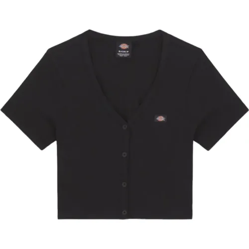 Emporia Cardigan Kurzarm T-shirt , Damen, Größe: S - Dickies - Modalova