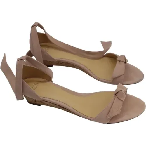Pre-owned Suede sandals , female, Sizes: 5 1/2 UK - Alexandre Birman Pre-owned - Modalova